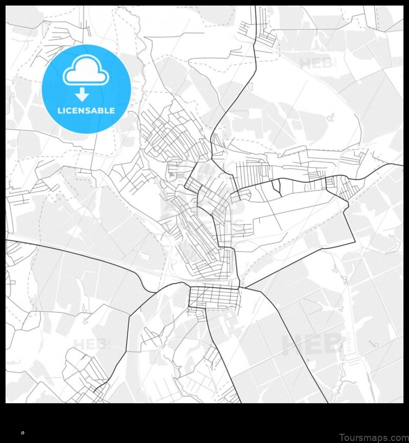 Map of Dovzhansk Ukraine