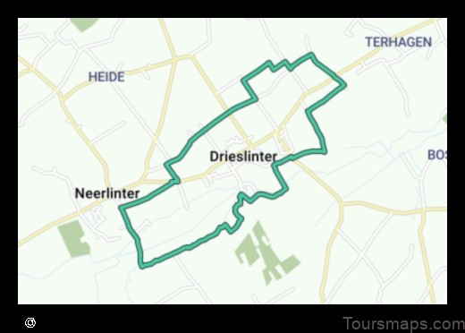 Map of Drieslinter Belgium