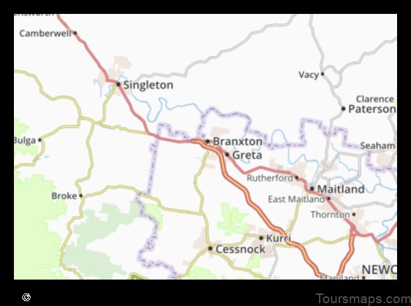 Map of East Branxton Australia