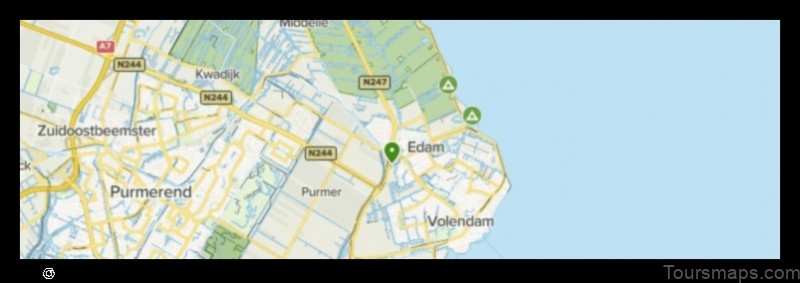 Map of Edam Netherlands