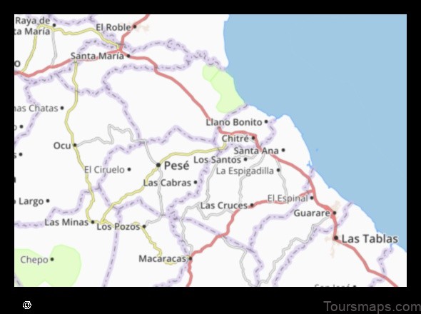 explore el barrero panama with this detailed map