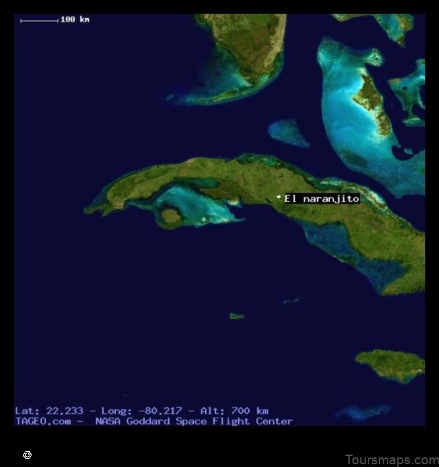 Map of El Naranjito Mexico