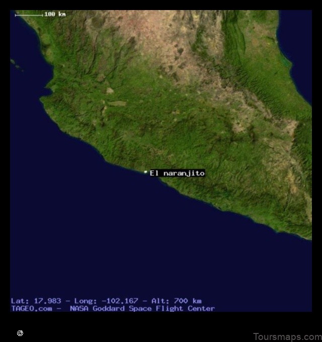 Map of El Naranjito Mexico