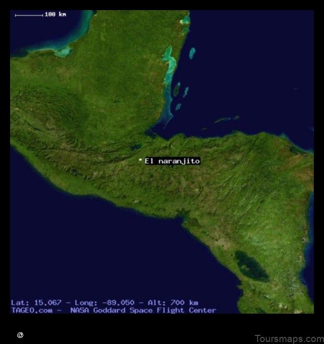 Map of El Naranjito Mexico