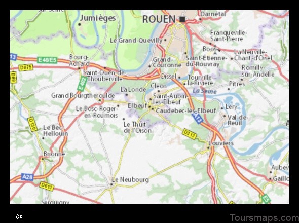 explore elbeuf france with this detailed map