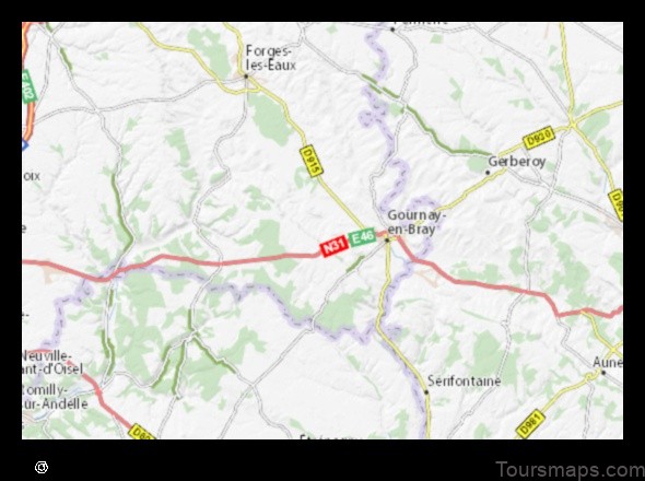 Map of Elbeuf France