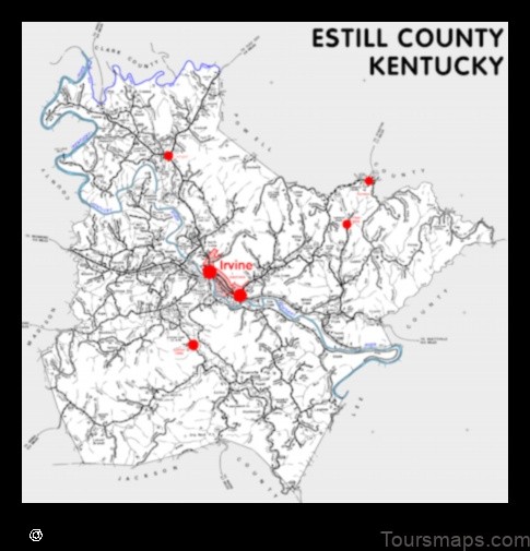 Map of Estill United States