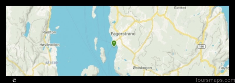 Map of Fagerstrand Norway