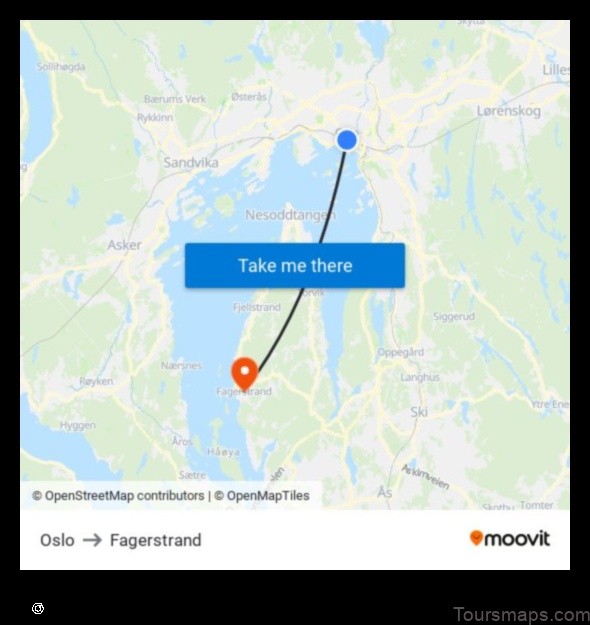 Map of Fagerstrand Norway