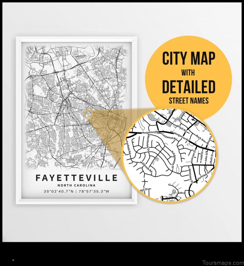 Map of Fayetteville United States