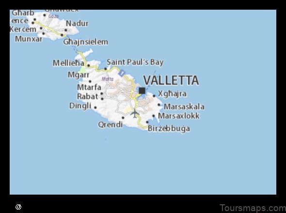 Map of Fgura Malta