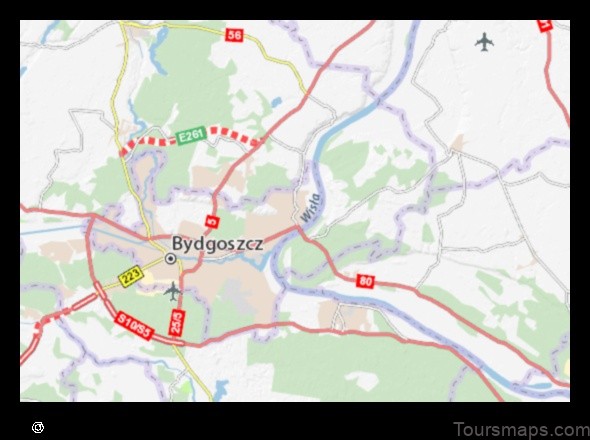 Map of Fordon Poland