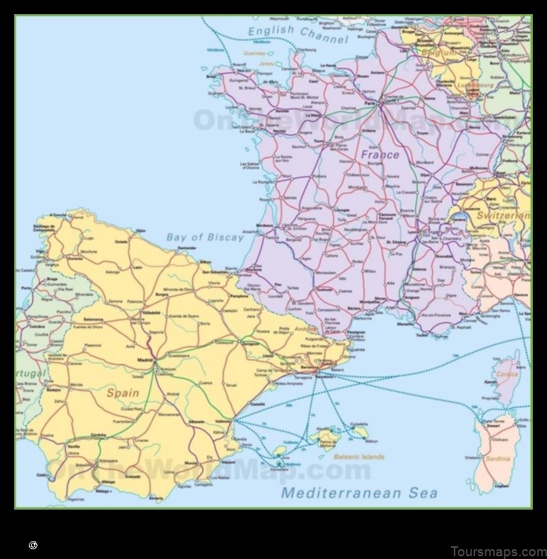 Map of Frades Spain