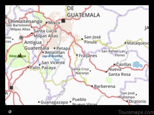 Map of Fraijanes Guatemala