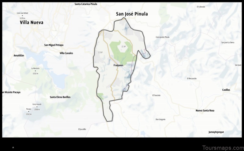 Map of Fraijanes Guatemala