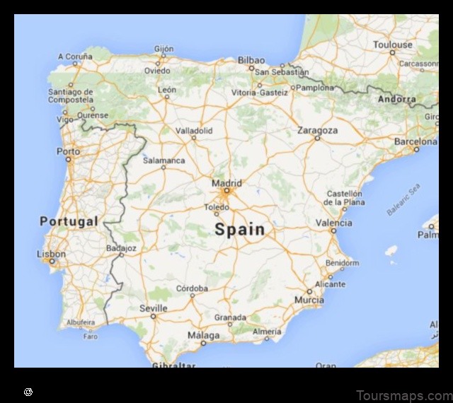 Map of Fuentelcésped Spain