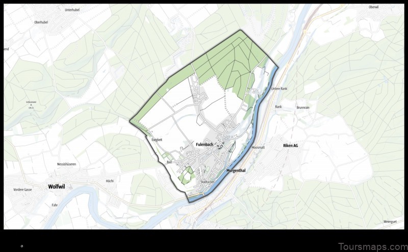 Map of Fulenbach Switzerland