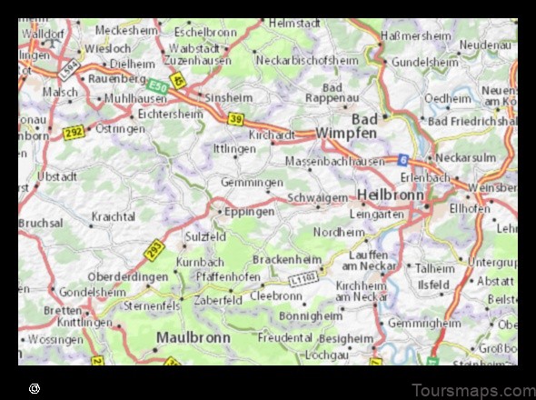 Map of Gemmingen Germany