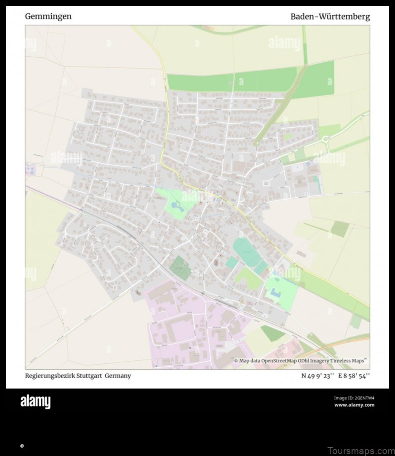 Map of Gemmingen Germany