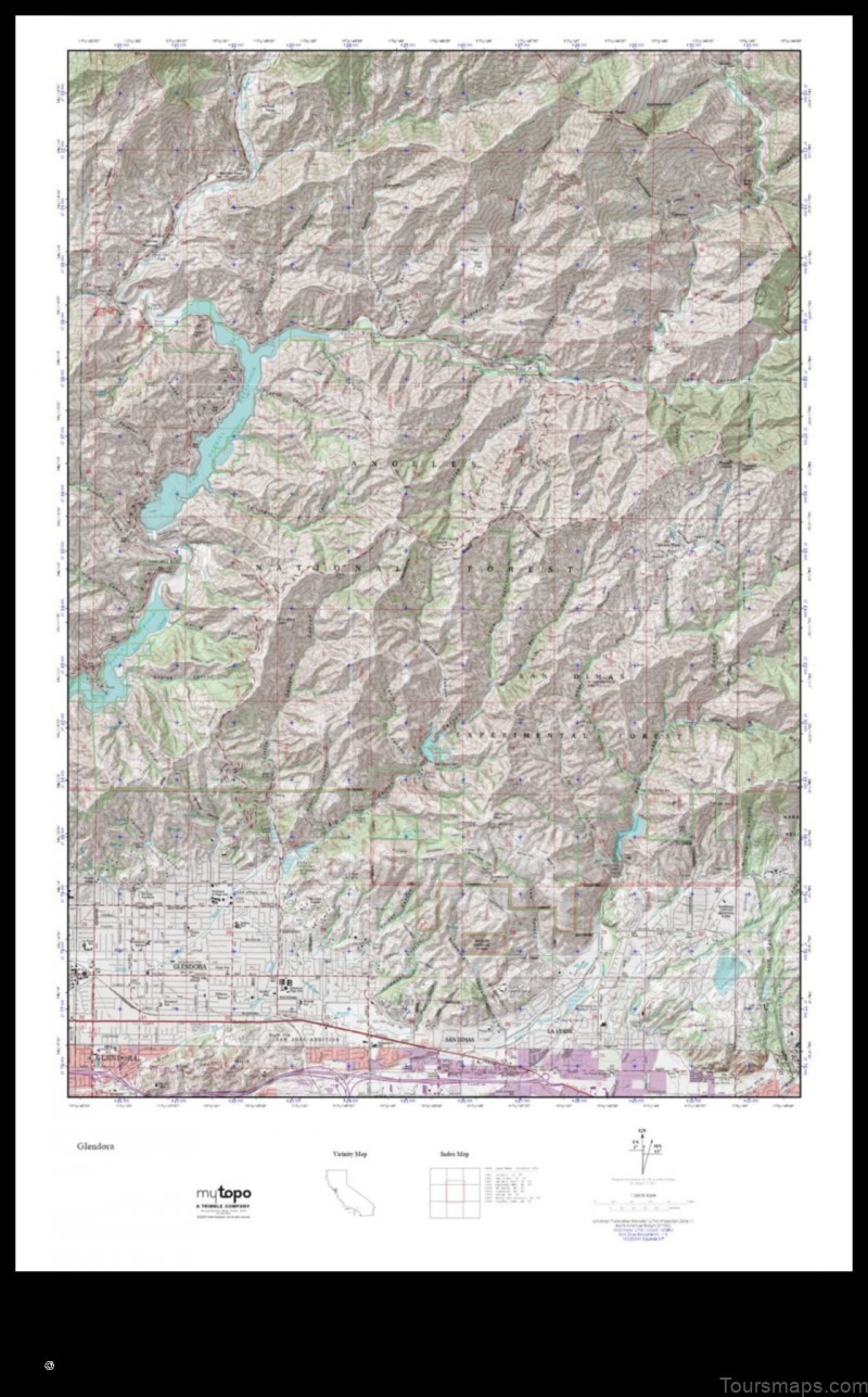 Map of Glendora United States