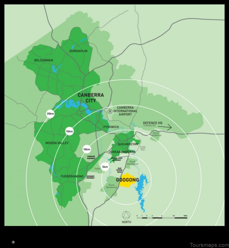 explore googong australia with our interactive map