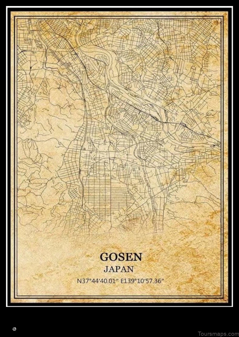 Map of Gosen Japan