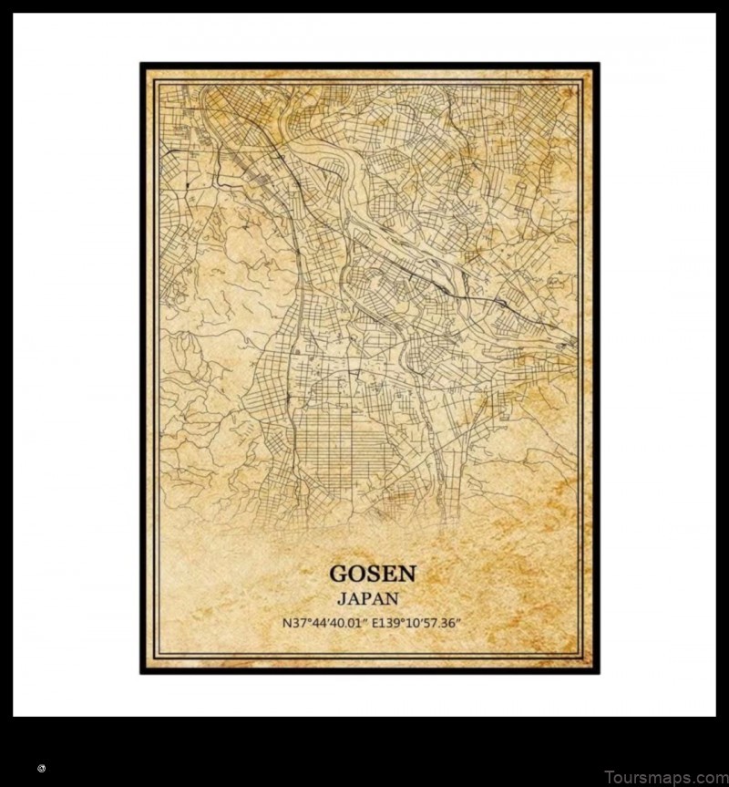 Map of Gosen Japan