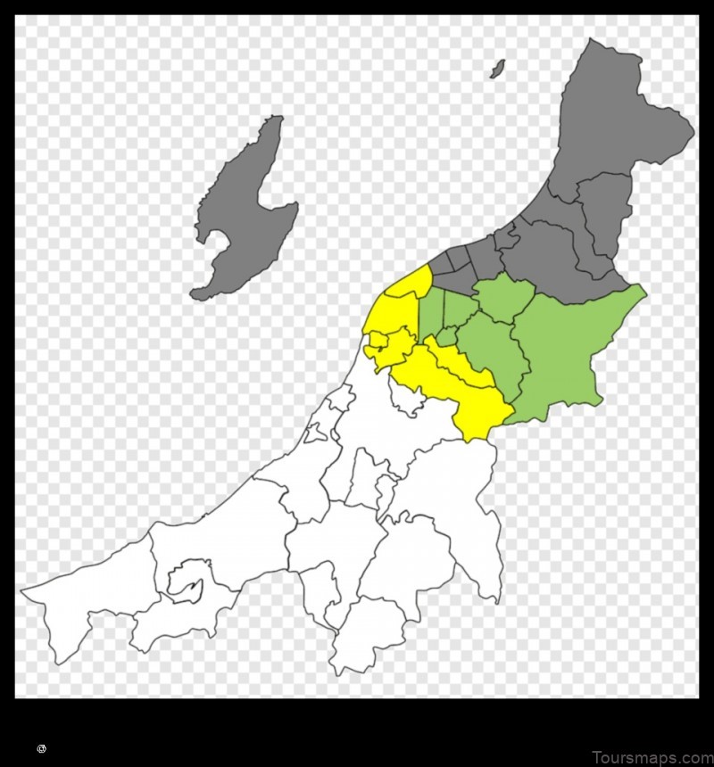 Map of Gosen Japan