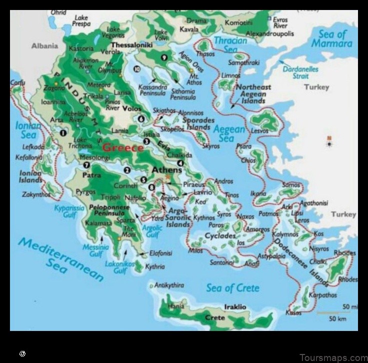 Map of Grammenítsa Greece