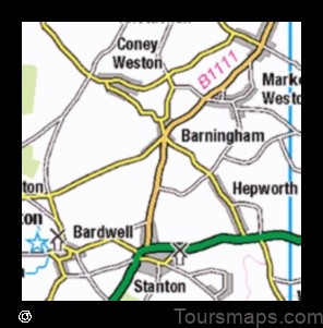 Map of Great Barton United Kingdom