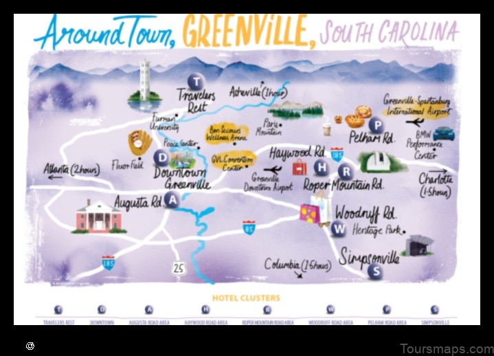 Map of Greenville United States