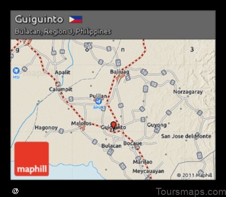 Map of Guiguinto Philippines