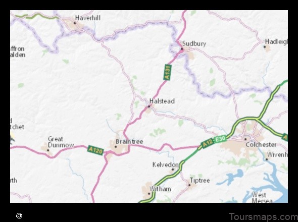 Map of Halstead United Kingdom