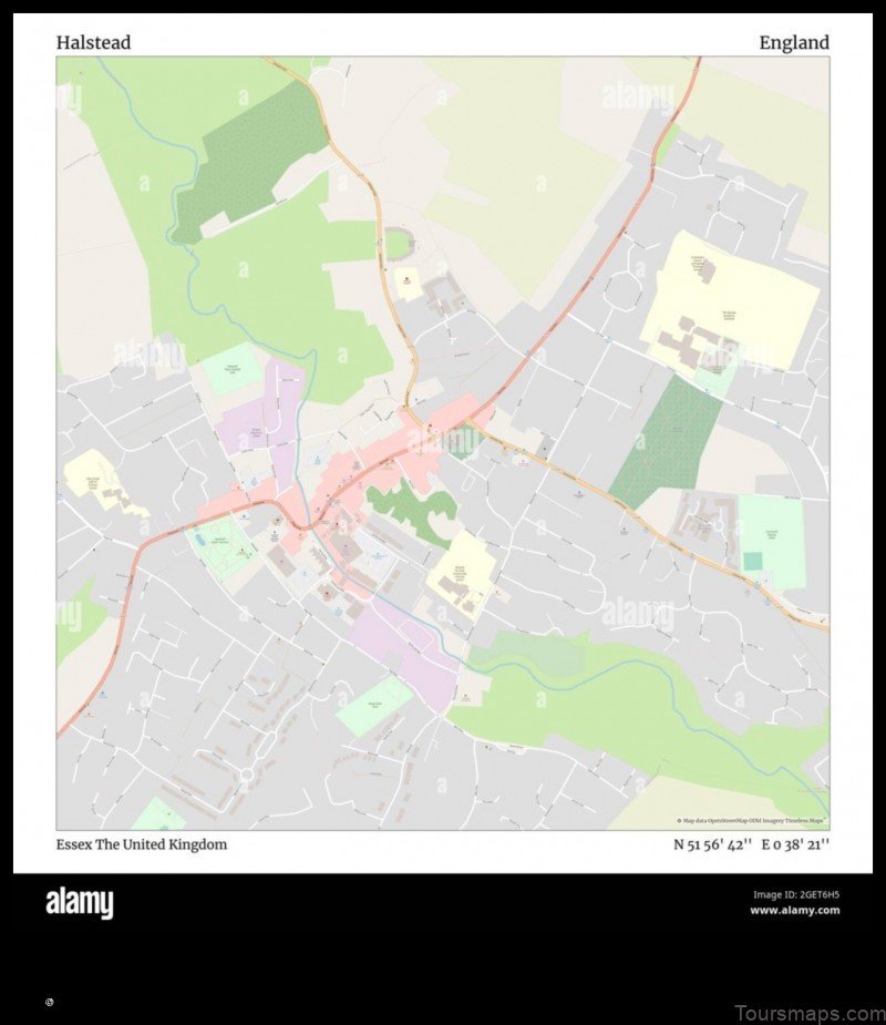 Map of Halstead United Kingdom