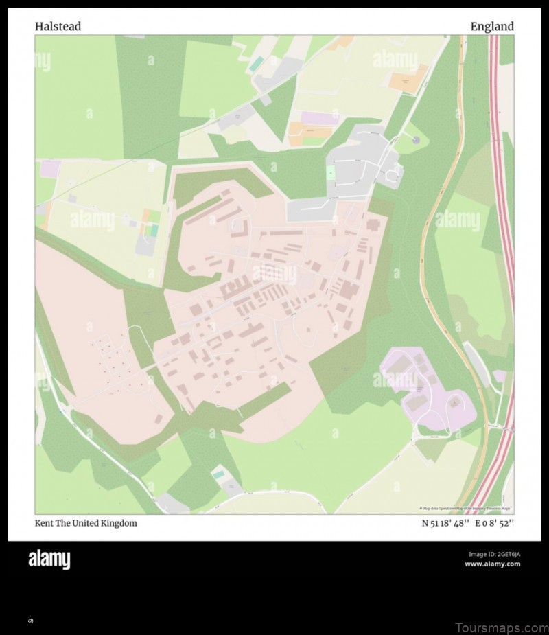 Map of Halstead United Kingdom