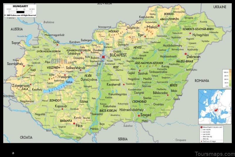 Map of Harsány Hungary