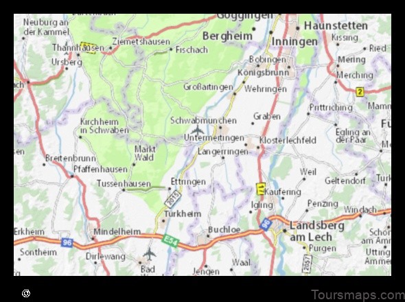 Map of Hiltenfingen Germany