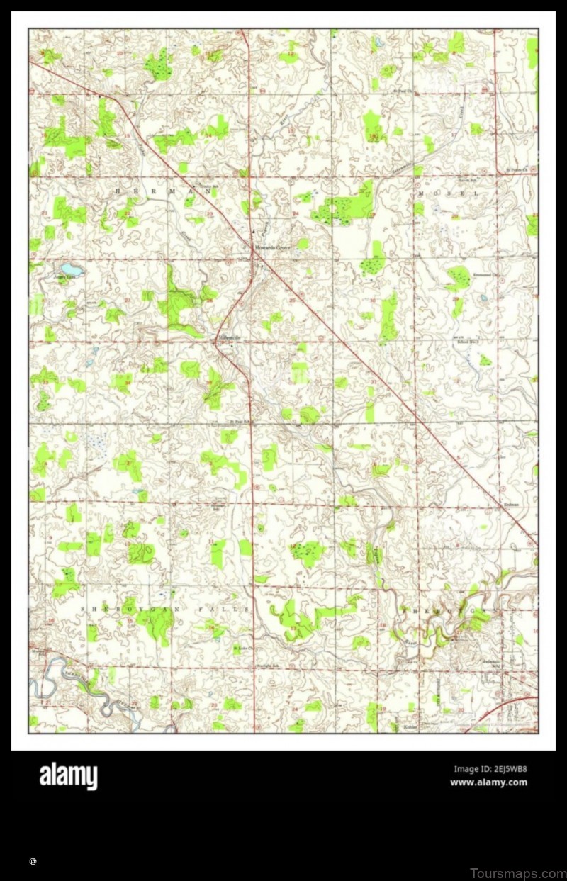 Map of Howards Grove United States