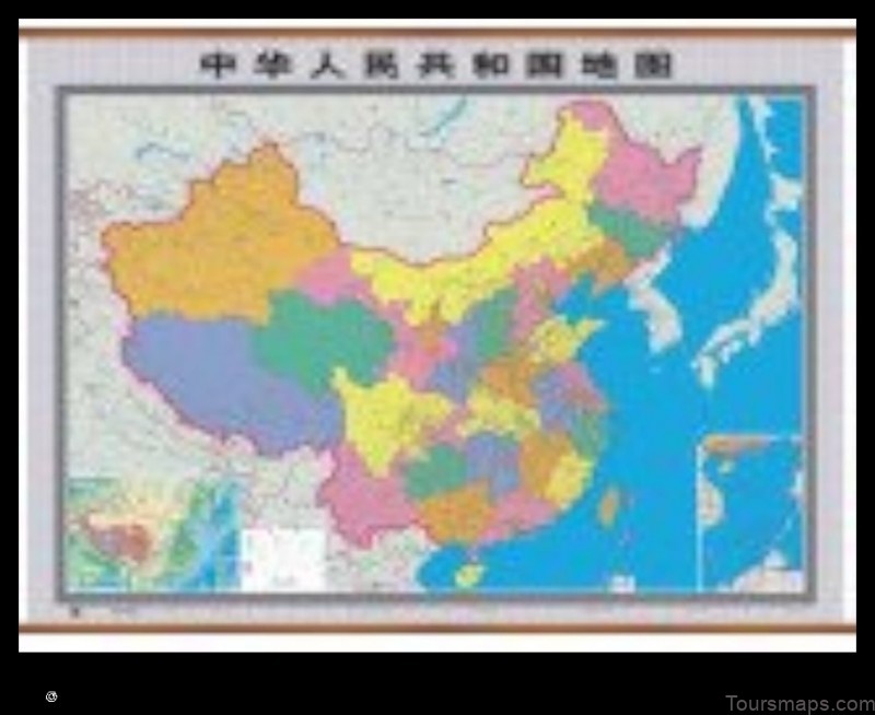 Map of Huachuan China