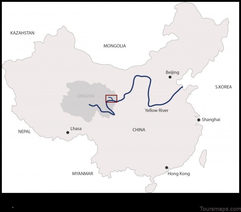 Map of Huangshui China