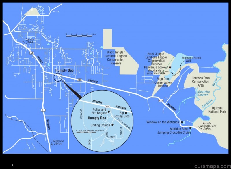 Map of Humpty Doo Australia