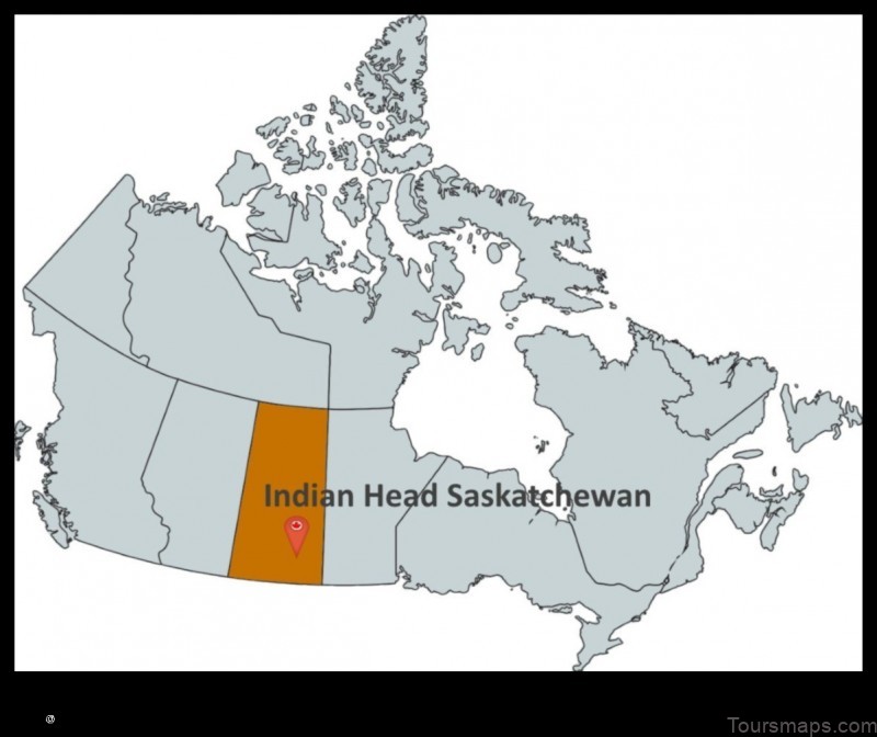 Map of Indian Head Canada