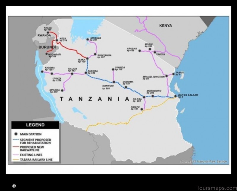 Map of Isaka Tanzania, United Republic of