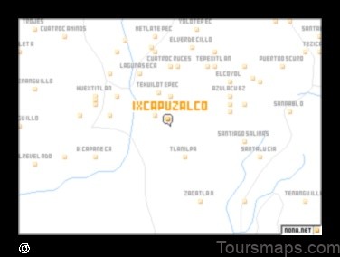 Map of Ixcapuzalco Mexico