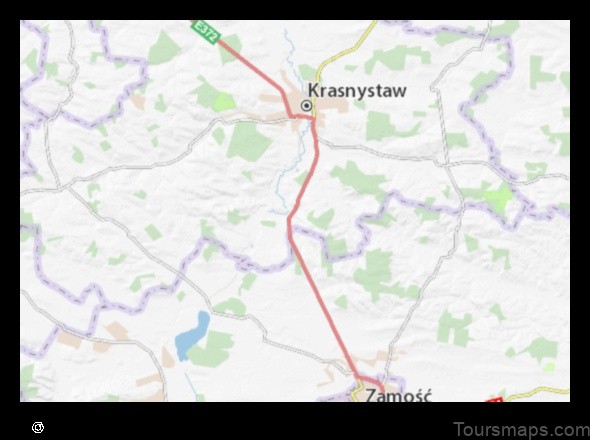 Map of Izbica Poland