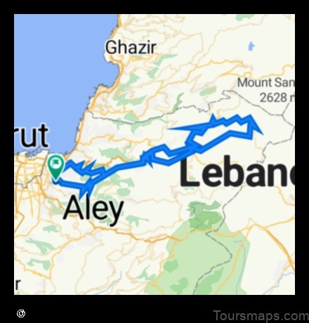 Map of Jdaidet el Matn Lebanon