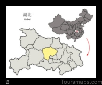 Map of Jingmen China