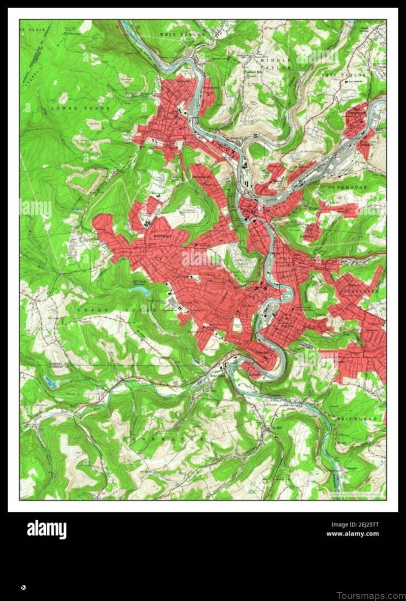 Map of Johnstown United States