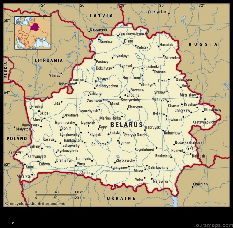 Map of Kadino Belarus