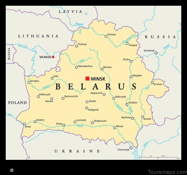 Map of Kadino Belarus